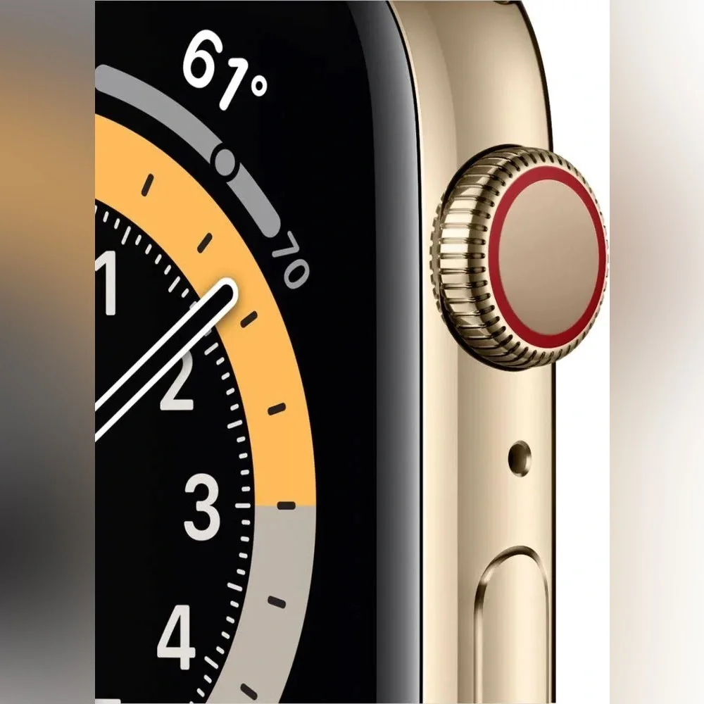 Limited Edition Apple Watch Series 6 44mm Gold Case with Cyprus Green Band